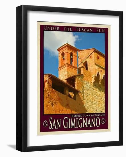 San Gimignano Tuscany 12-Anna Siena-Framed Giclee Print