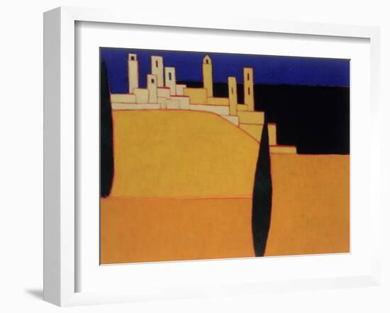 San Gimignano, Tuscany, 2000-Eithne Donne-Framed Giclee Print