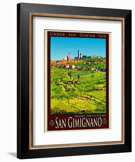 San Gimignano Tuscany 8-Anna Siena-Framed Giclee Print