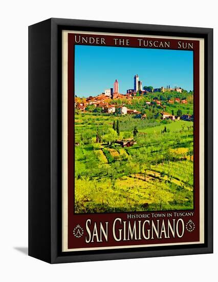 San Gimignano Tuscany 8-Anna Siena-Framed Premier Image Canvas