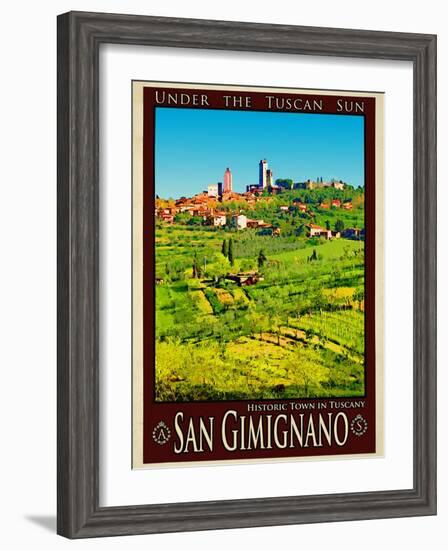 San Gimignano Tuscany 8-Anna Siena-Framed Giclee Print