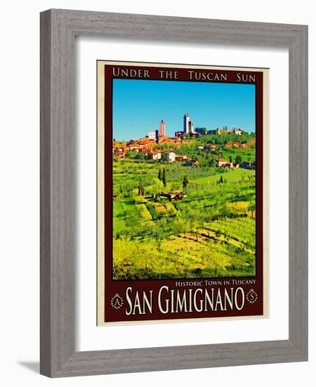 San Gimignano Tuscany 8-Anna Siena-Framed Giclee Print