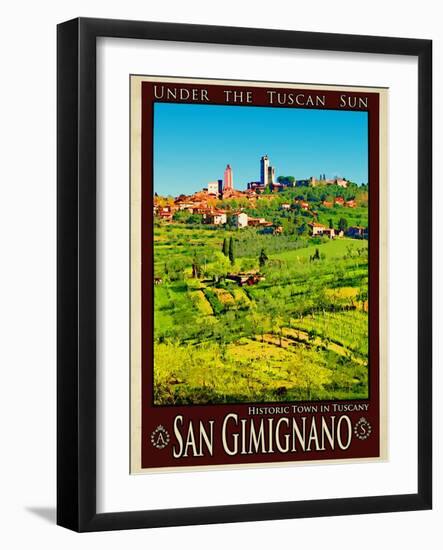 San Gimignano Tuscany 8-Anna Siena-Framed Giclee Print