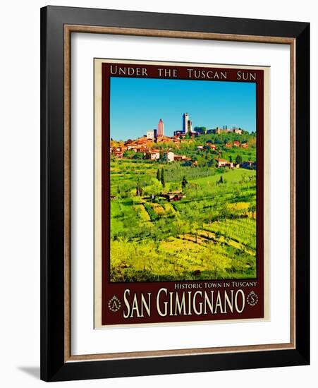 San Gimignano Tuscany 8-Anna Siena-Framed Giclee Print