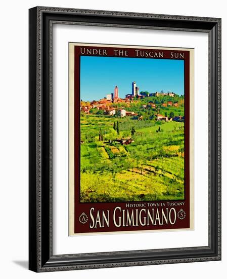 San Gimignano Tuscany 8-Anna Siena-Framed Giclee Print