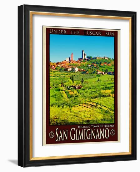 San Gimignano Tuscany 8-Anna Siena-Framed Giclee Print