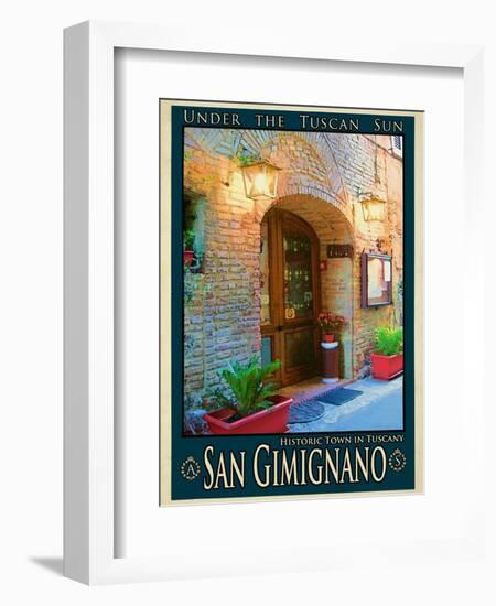 San Gimignano Tuscany 9-Anna Siena-Framed Giclee Print