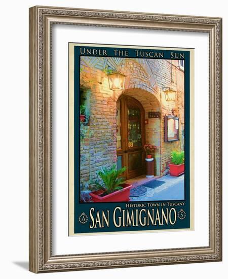 San Gimignano Tuscany 9-Anna Siena-Framed Giclee Print