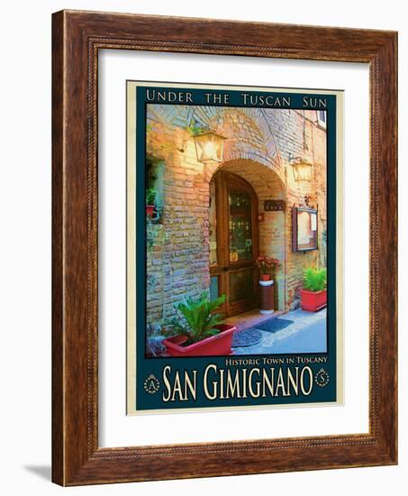 San Gimignano Tuscany 9-Anna Siena-Framed Giclee Print