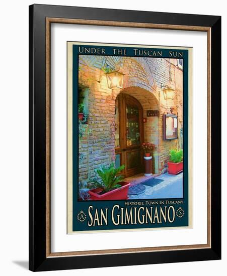 San Gimignano Tuscany 9-Anna Siena-Framed Giclee Print