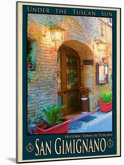 San Gimignano Tuscany 9-Anna Siena-Mounted Giclee Print