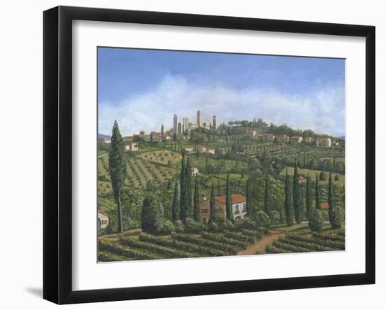 San Gimignano Tuscany-Richard Harpum-Framed Art Print