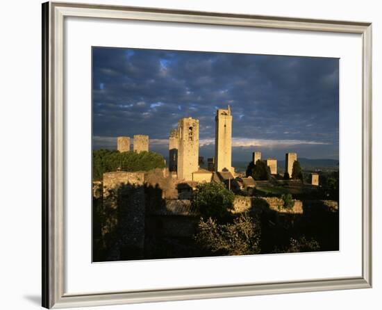 San Gimignano, Unesco World Heritage Site, Tuscany, Italy-Bruno Morandi-Framed Photographic Print