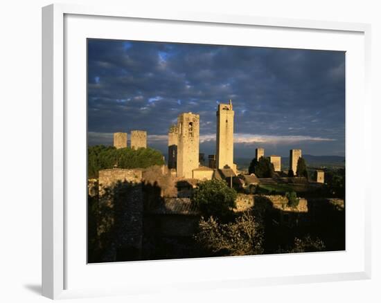 San Gimignano, Unesco World Heritage Site, Tuscany, Italy-Bruno Morandi-Framed Photographic Print