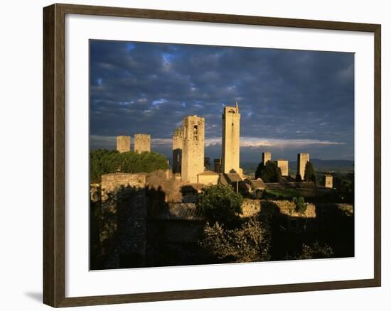 San Gimignano, Unesco World Heritage Site, Tuscany, Italy-Bruno Morandi-Framed Photographic Print