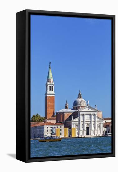 San Giorgio Maggiore and Campanile, Viewed from Calle Vallaresso, San Marco, Venice, Veneto, Italy.-Cahir Davitt-Framed Premier Image Canvas