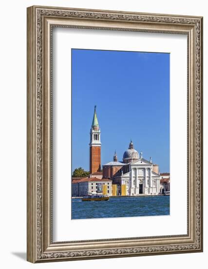 San Giorgio Maggiore and Campanile, Viewed from Calle Vallaresso, San Marco, Venice, Veneto, Italy.-Cahir Davitt-Framed Photographic Print