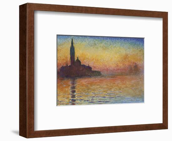 San Giorgio Maggiore at Dusk, 1908-Claude Monet-Framed Art Print