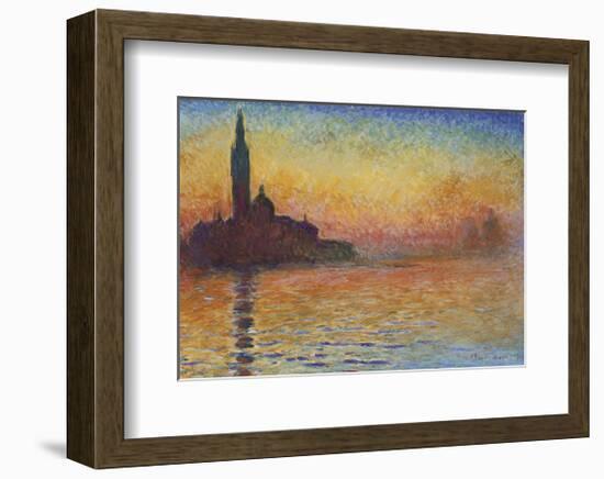 San Giorgio Maggiore at Dusk, 1908-Claude Monet-Framed Art Print