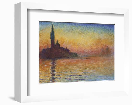 San Giorgio Maggiore at Dusk, 1908-Claude Monet-Framed Art Print