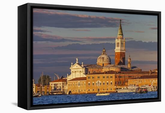 San Giorgio Maggiore at Sunset Viewed from Giudecca, Venice, Veneto, Italy.-Cahir Davitt-Framed Premier Image Canvas