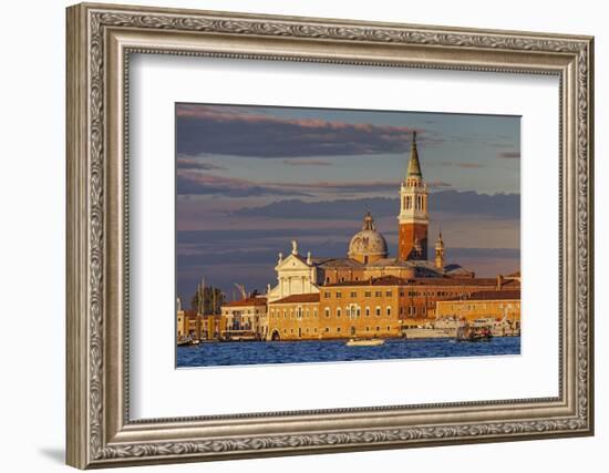 San Giorgio Maggiore at Sunset Viewed from Giudecca, Venice, Veneto, Italy.-Cahir Davitt-Framed Photographic Print