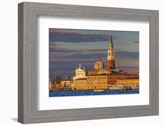 San Giorgio Maggiore at Sunset Viewed from Giudecca, Venice, Veneto, Italy.-Cahir Davitt-Framed Photographic Print