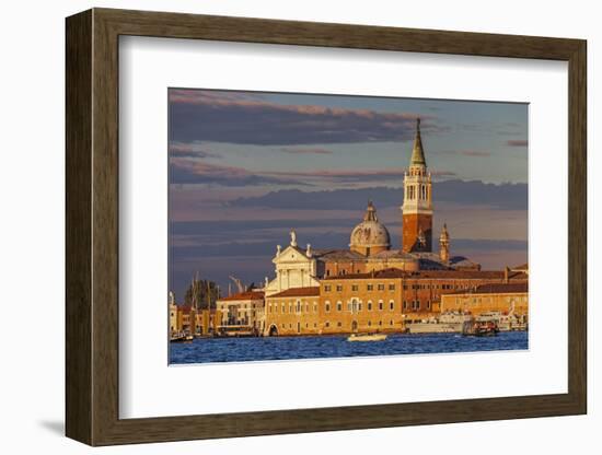 San Giorgio Maggiore at Sunset Viewed from Giudecca, Venice, Veneto, Italy.-Cahir Davitt-Framed Photographic Print