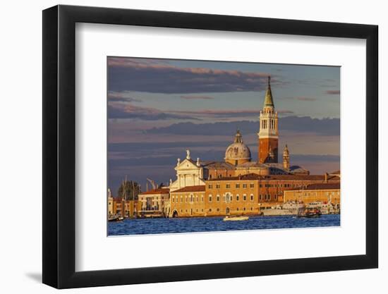 San Giorgio Maggiore at Sunset Viewed from Giudecca, Venice, Veneto, Italy.-Cahir Davitt-Framed Photographic Print