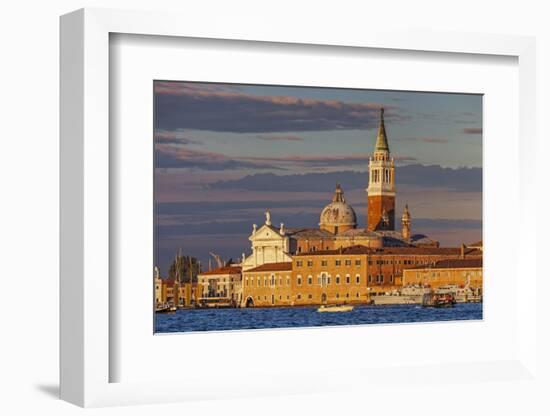 San Giorgio Maggiore at Sunset Viewed from Giudecca, Venice, Veneto, Italy.-Cahir Davitt-Framed Photographic Print