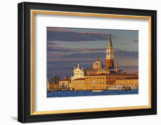 San Giorgio Maggiore at Sunset Viewed from Giudecca, Venice, Veneto, Italy.-Cahir Davitt-Framed Photographic Print