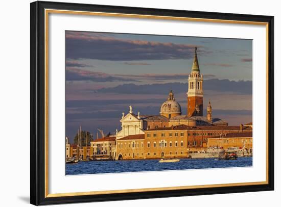 San Giorgio Maggiore at Sunset Viewed from Giudecca, Venice, Veneto, Italy.-Cahir Davitt-Framed Photographic Print