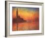 San Giorgio Maggiore by Twilight, c.1908-Claude Monet-Framed Art Print