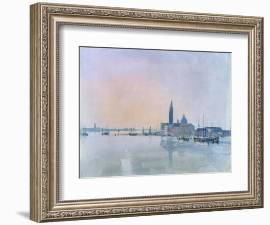 San Giorgio Maggiore from the Dogana, 1819-J. M. W. Turner-Framed Giclee Print