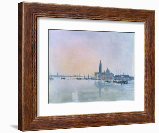 San Giorgio Maggiore from the Dogana, 1819-J. M. W. Turner-Framed Giclee Print