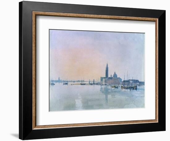 San Giorgio Maggiore from the Dogana, 1819-J. M. W. Turner-Framed Giclee Print