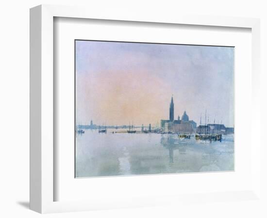 San Giorgio Maggiore from the Dogana, 1819-J. M. W. Turner-Framed Giclee Print