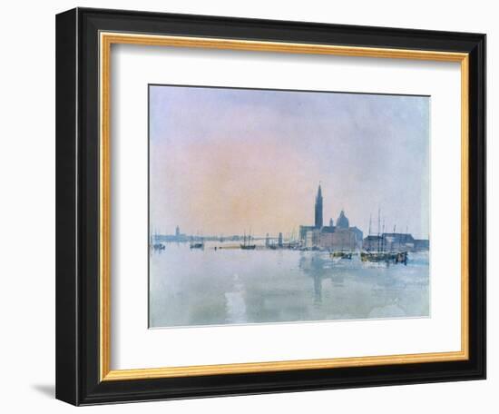 San Giorgio Maggiore from the Dogana, 1819-J. M. W. Turner-Framed Giclee Print