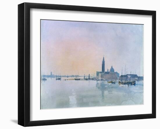 San Giorgio Maggiore from the Dogana, 1819-J. M. W. Turner-Framed Giclee Print