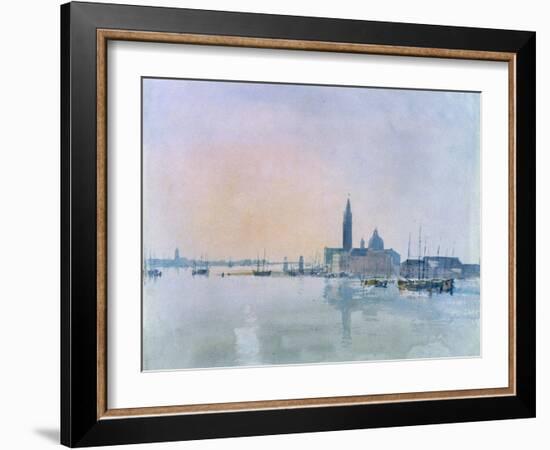 San Giorgio Maggiore from the Dogana, 1819-J. M. W. Turner-Framed Giclee Print