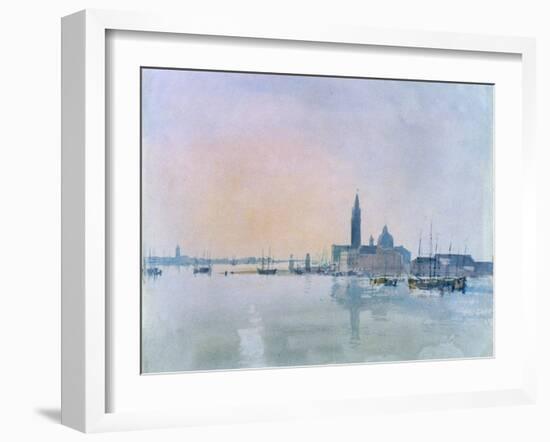 San Giorgio Maggiore from the Dogana, 1819-J. M. W. Turner-Framed Giclee Print