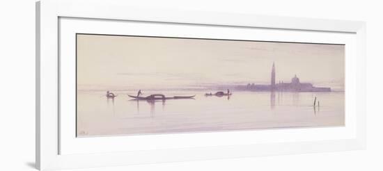 San Giorgio Maggiore from the Lagoon, Venice-Edward Lear-Framed Giclee Print