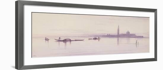 San Giorgio Maggiore from the Lagoon, Venice-Edward Lear-Framed Giclee Print