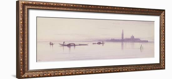 San Giorgio Maggiore from the Lagoon, Venice-Edward Lear-Framed Giclee Print