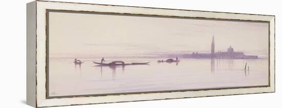 San Giorgio Maggiore from the Lagoon, Venice-Edward Lear-Framed Premier Image Canvas