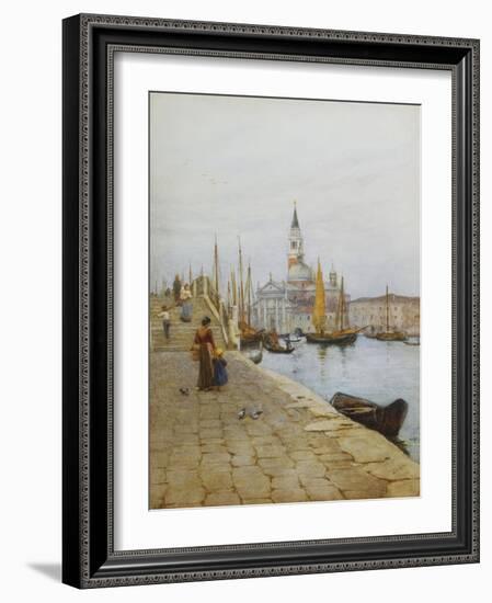 San Giorgio Maggiore from the Zattere, Venice-Helen Allingham-Framed Giclee Print