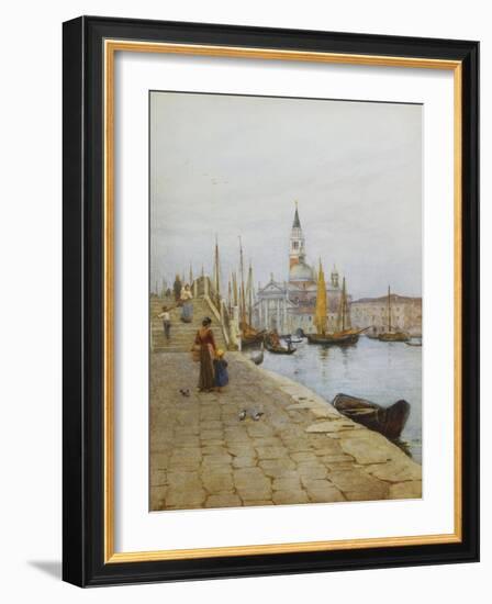 San Giorgio Maggiore from the Zattere, Venice-Helen Allingham-Framed Giclee Print