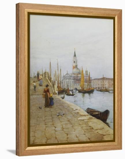 San Giorgio Maggiore from the Zattere, Venice-Helen Allingham-Framed Premier Image Canvas