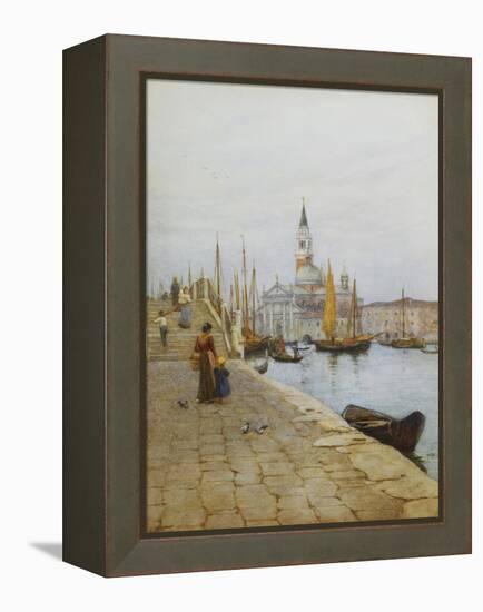 San Giorgio Maggiore from the Zattere, Venice-Helen Allingham-Framed Premier Image Canvas