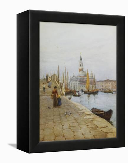 San Giorgio Maggiore from the Zattere, Venice-Helen Allingham-Framed Premier Image Canvas